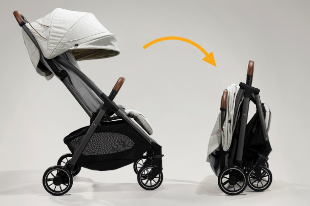 Carucior ultracompact Parcel LX Signature, nastere - 22 kg, Sandstone, Joie 